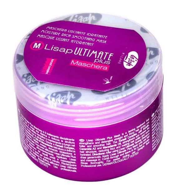 Розгладжуюча маска Lisap Ultimate Plus moisture rich smoothing mask 250 мл LP0004 фото