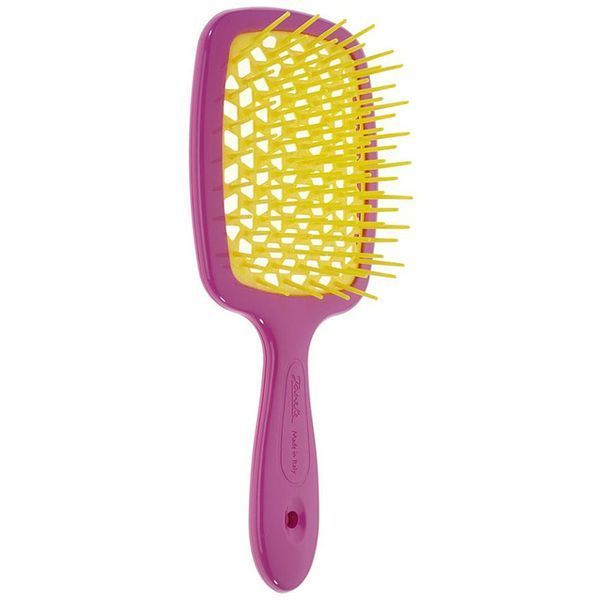 Janeke SUPERBRUSH YELLOW/RASPBERRIES. Гребінець арт. 82SP226COM 82SP226COM фото