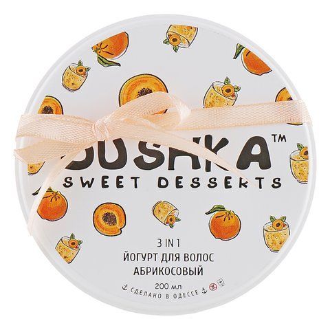 Йогурт для волосся абрикосовий DUSHKA Hair yogurt 200 мл DS0010 фото