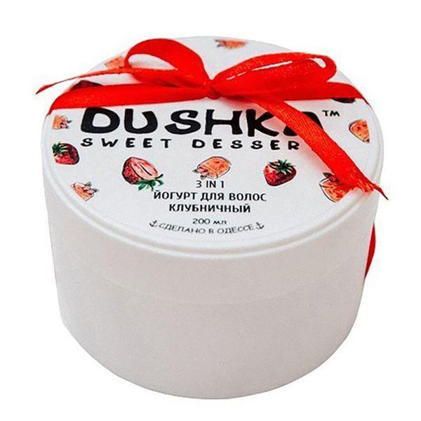 Йогурт для волосся полуничний DUSHKA Hair yogurt 200 мл DS0011 фото