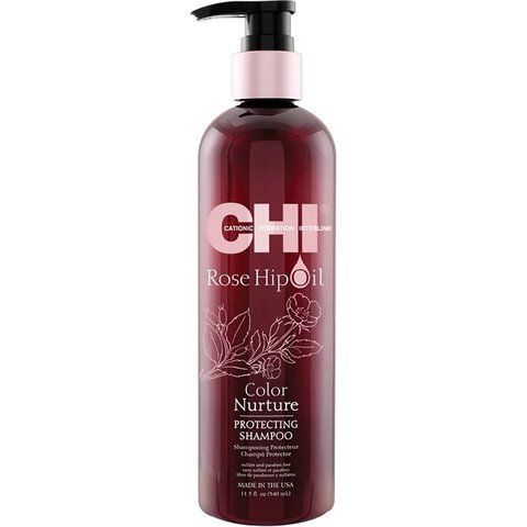 Захисний шампунь для фарбованого волосся з маслом шиповника CHI Rose Ніp Oil Protecting Shampoo 340 мл CH-0014 фото