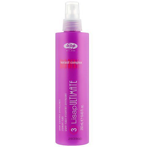 Розгладжуючий флюїд з функцією термозахисту Lisap Ultimate Straight fluid 250 мл LP0001 фото