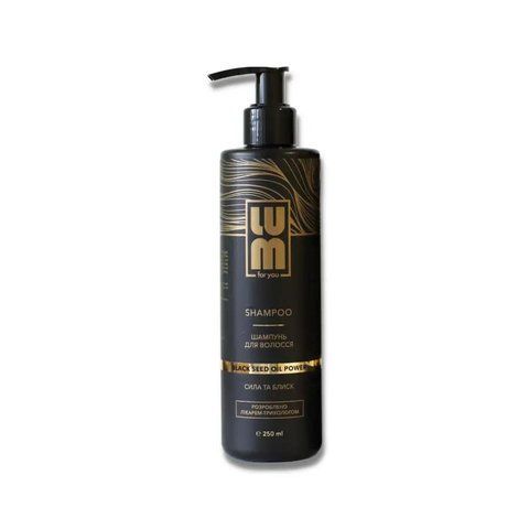 Шампунь для волосся LUM Black Seed Oil Power 250 мл LM0004 фото