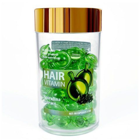 LeNika Vitamin Hair Repair Spirulina Extract Вітаміни для волосся з екстрактом Спіруліни 40х1 мл LNK0009 фото