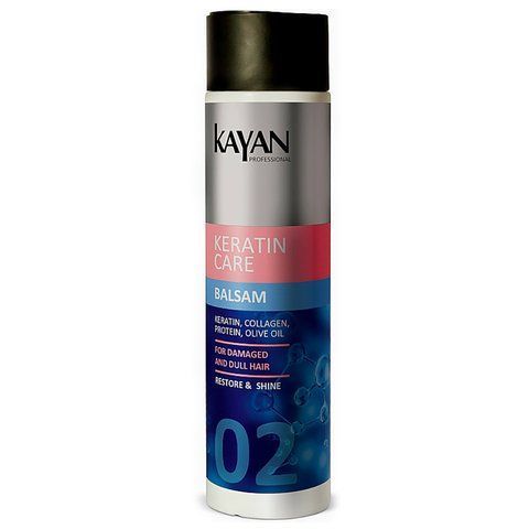 KAYAN Keratin care бальзам для пошкодженого і тьмяного волосся 250 мл KN0009 фото