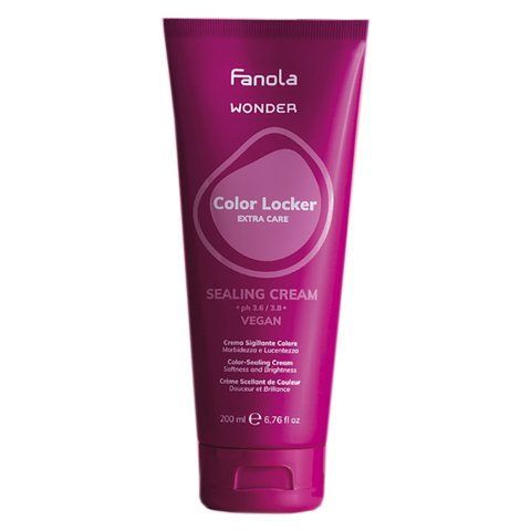 Fanola Wonder Color Locker Extra Care Sealing Cream Vegan Крем ущільнюючий, відновлюючий структуру фарбованого волосся 200 мл FN0041 фото