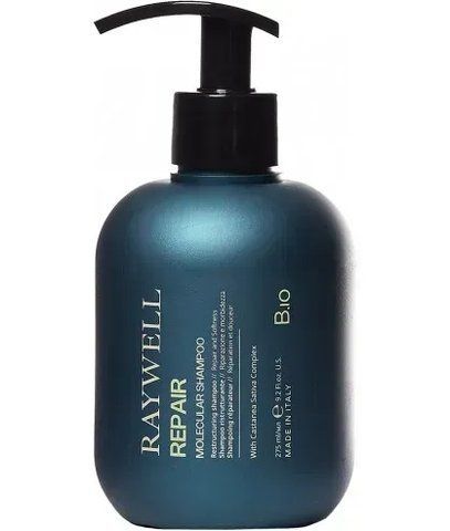 Raywell REPAIR MOLECULAR SHAMPOO Делікатний відновлювальний шампунь для пошкодженого волосся 275 ml RW0100 фото