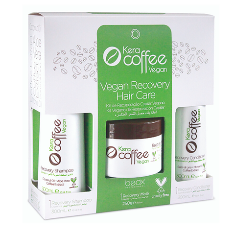 Набір кератину Beox KeraCoffee Vegan Recovery Hair Care 300+250+300 мл BP-0008 фото