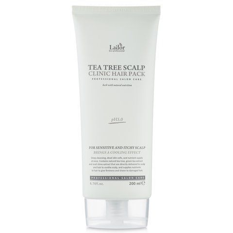 Маска-пілінг для шкіри голови з чайним деревом La'dor Tea Tree Scalp Pack 200 мл LD0013 фото