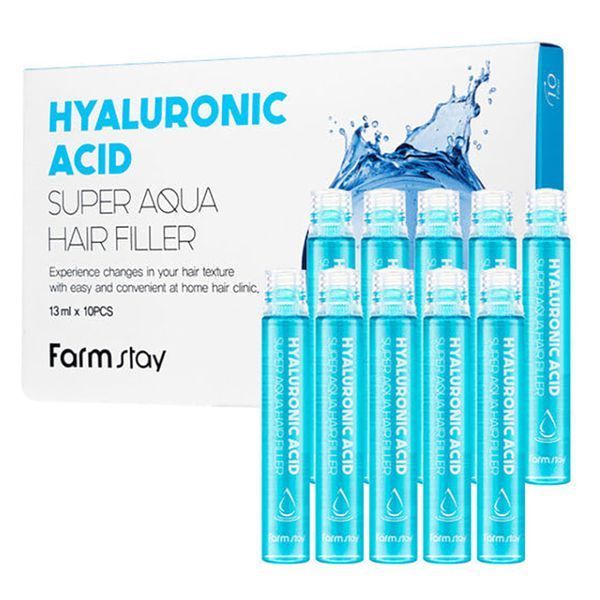 Філер зміцнюючий з гіалуроновою кислотою FarmStay Hyaluronic Acid Super Aqua Hair Filler 13 мл 3117 фото