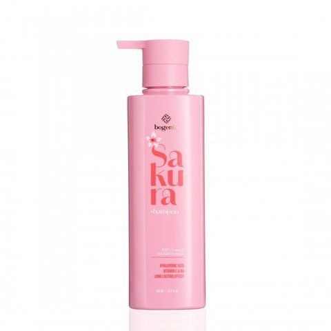 Шампунь з екстрактом сакури та гіалуроновою кислотою Bogenia Sakura Shampoo 400 мл BG0053 фото