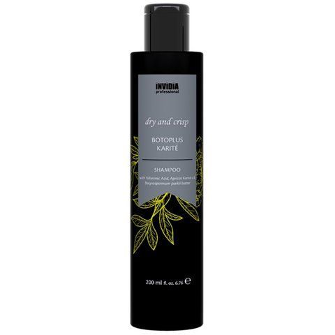 Invidia BOTOPLUS Karite shampoo шампунь для пористого та кучерявого волосся з олією каріте 200 мл IV0013 фото