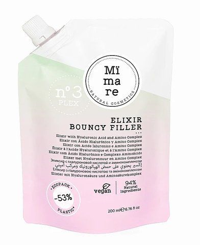 Mimare Bouncy Filler Leave-In Незмивний еліксир з гіалуроновою кислотою та амінокомплексом 200 ml MMR16 фото