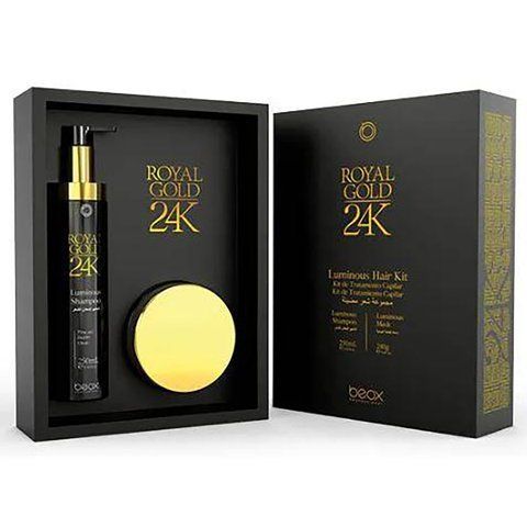 Набір домашнього догляду Beox Royal Gold 24K Luminous Hair Kit 2х 250 мл BP-0033 фото