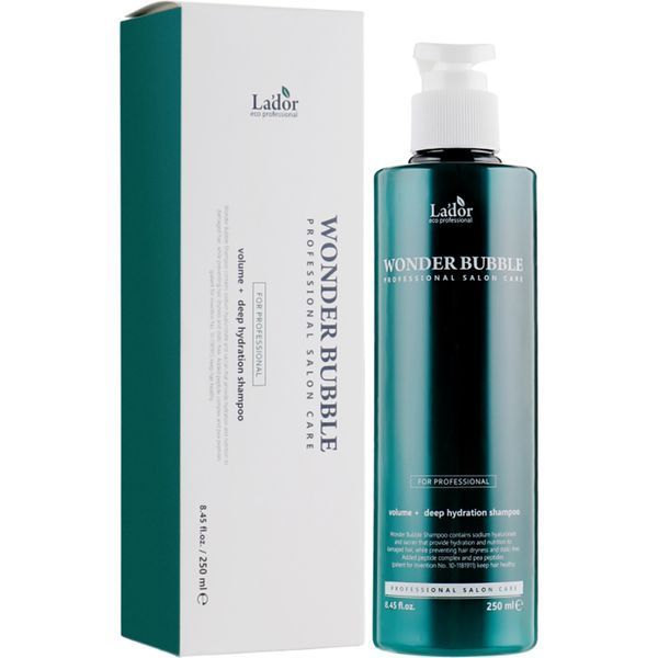 Зволожуючий шампунь для волосся La'dor Wonder Bubble Shampoo 250 мл LD0016 фото