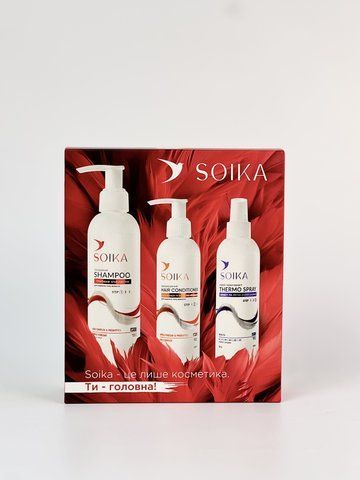 Набір для волосся глибоке очищення та захист Soika 3 в 1 SOK17 фото