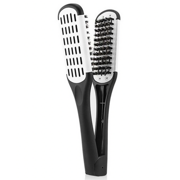 Hair Expert Hairbrush Black/White Гребінець-затискач HE0009 фото