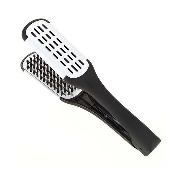 Hair Expert Hairbrush Black/White Гребінець-затискач HE0009 фото
