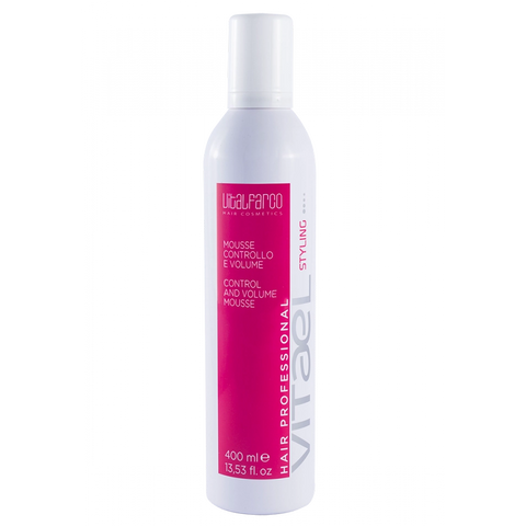 VITAEL STYLING CONTROL AND VOLUME MOUSSE Піна для волосся для придання форми та структури зачіски 400 мл VTL0019 фото