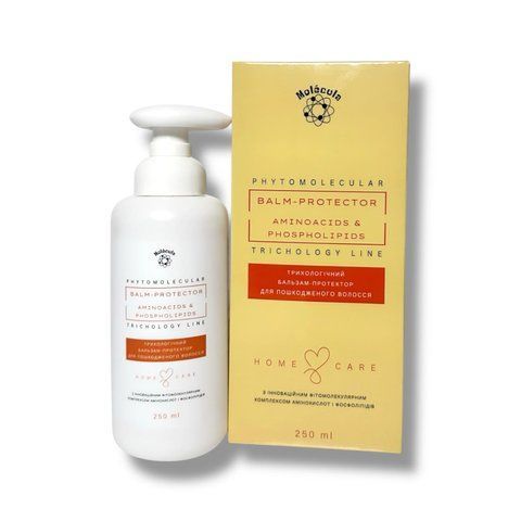 Бальзам-протектор для пошкодженого волосся Molecula Balm-Protector Aminoacids & Phospholipids 250 мл MA0012 фото