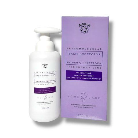 Бальзам-протектор для сухого та тьмяного волосся Molecula Balm-Protector Power of Peptides 250 мл MA0013 фото