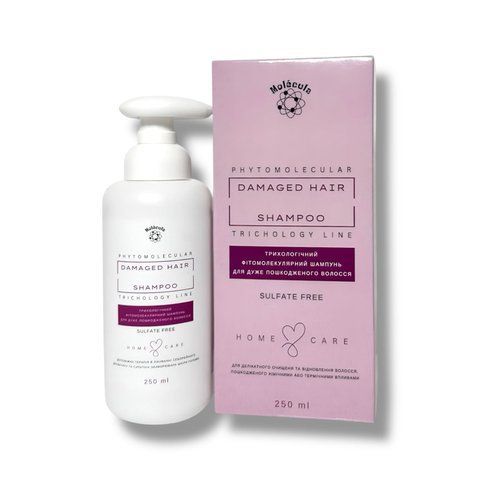 Шампунь для дуже пошкодженого волосся Molecula Damaged Hair Shampoo 250 мл MA0014 фото