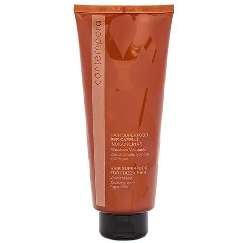 Contempora Argan and Seaberry Oils Mask Маска розгладжуюча Сяючий оксамит з маслом аргана і обліпихи 350 мл cont94576 фото