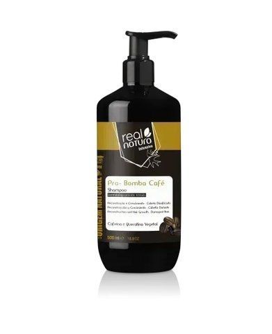 Real Nature Pro-Bomba Cafe Shampoo Шампунь для очищення, сприяє відновленню та зміцненню волосся 500 ml RN14 фото