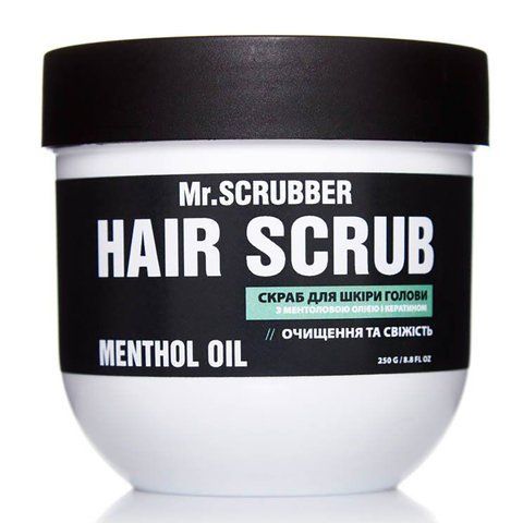 Mr.Scrubber Hair Scrub Menthol Oil скраб для шкіри голови та волосся з ментоловим маслом та кератином 250 мл SC0016 фото