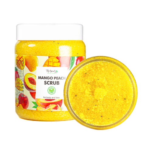 Скраб для тіла та обличчя TOP BEAUTY Scrub With Vitamin E For Body & Face Mango-Peach Coconut TPBC56 фото