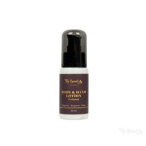 Парфумований лосьйон для рук і тіла TOP BEAUTY Body & Hand Lotion Perfumed Tangerine, Bergamot, Ginger 50 мл TPBC10-250 фото