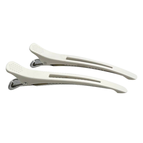 Hair Expert Clip Качка-Зажими (резинка, метал, пластик), х6, Білі HE111277 фото
