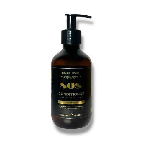Кондиціонер для пошкодженого волосся Brazil Gold Home Care Sos Conditioner 300 мл BRG017 фото