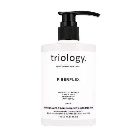 Відновлювальний шампунь для пошкодженого та фарбованого волосся Triology Fiberplex Repair Shampoo TRG8 фото