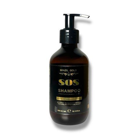 Шампунь для пошкодженого волосся Brazil Gold Home Care Sos Shampoo 300 мл BRG020 фото