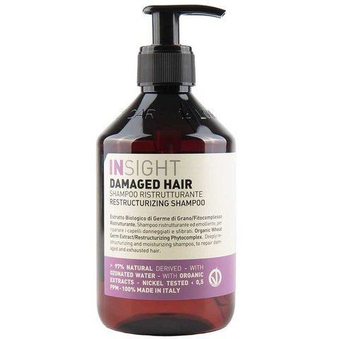 Шампунь для відновлення пошкодженого волосся Insight Damaged Hair Restructurizing Shampoo 400 мл IDH0014 фото